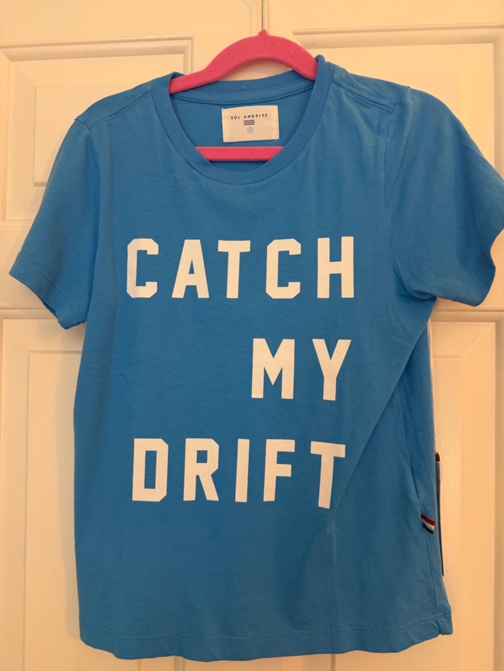 Sol Angeles Bright Blue 'Catch My Drift' Graphic Tee